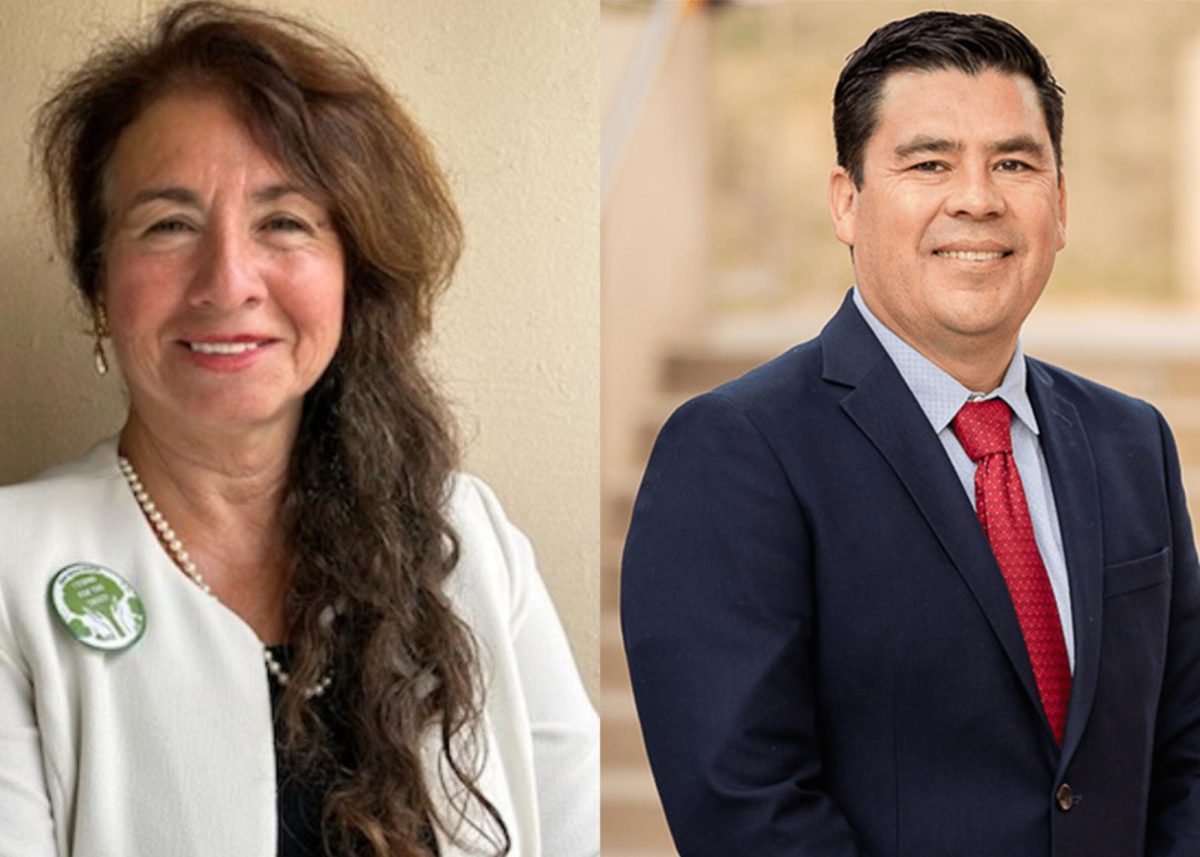 (Left to right.) Magdalena Moe and Jamie Lopez candidates running for WUHSD Trustee seat. 