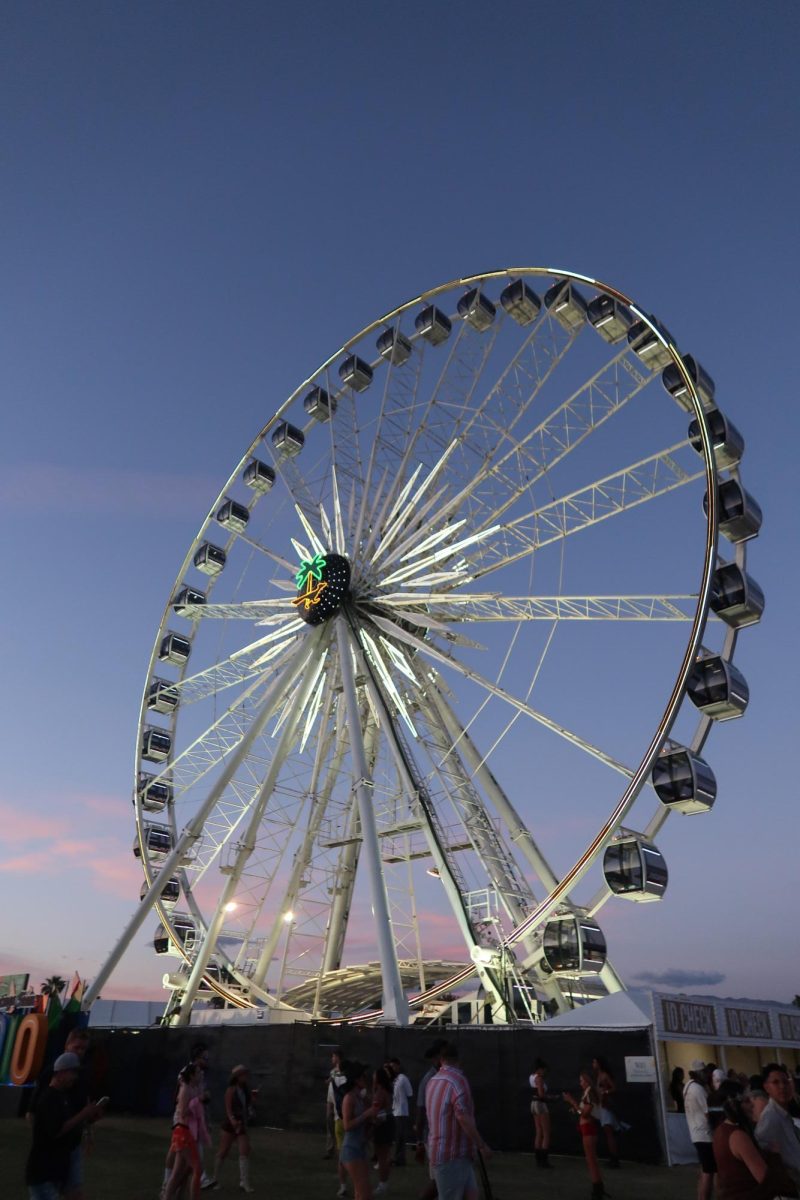 Ferris wheel at Coachella Arts and Music Festival on April 12.
